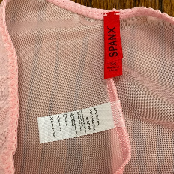 SPANX Skinny Britches Hipster Panties 3XL Gloss Pink Underwear Sheer Shaper NWT - Picture 5 of 6
